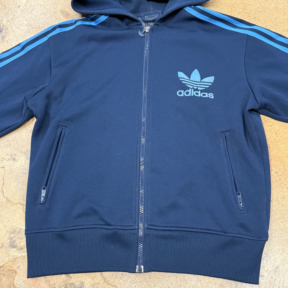 아디다스 네이비 하늘 후플 후드집업 플락 져지 100 상품이미지3