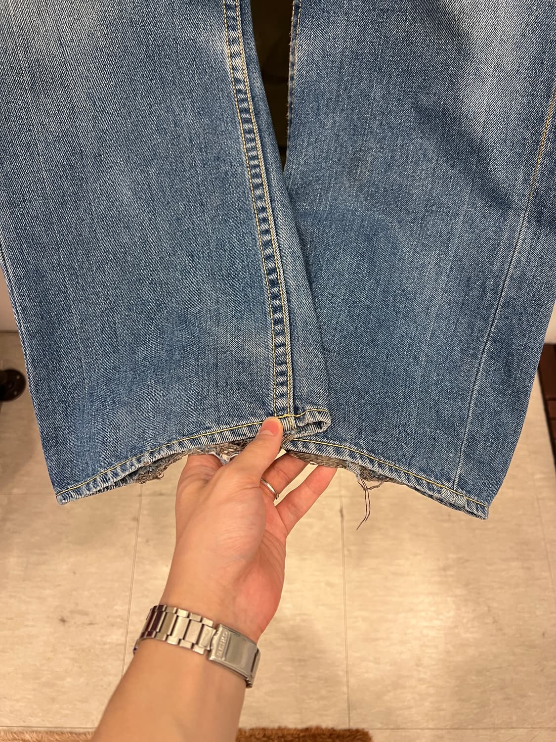 00s Levis 리바이스 Type 1 타입원 데님 팬츠 (28inch) 상품이미지4