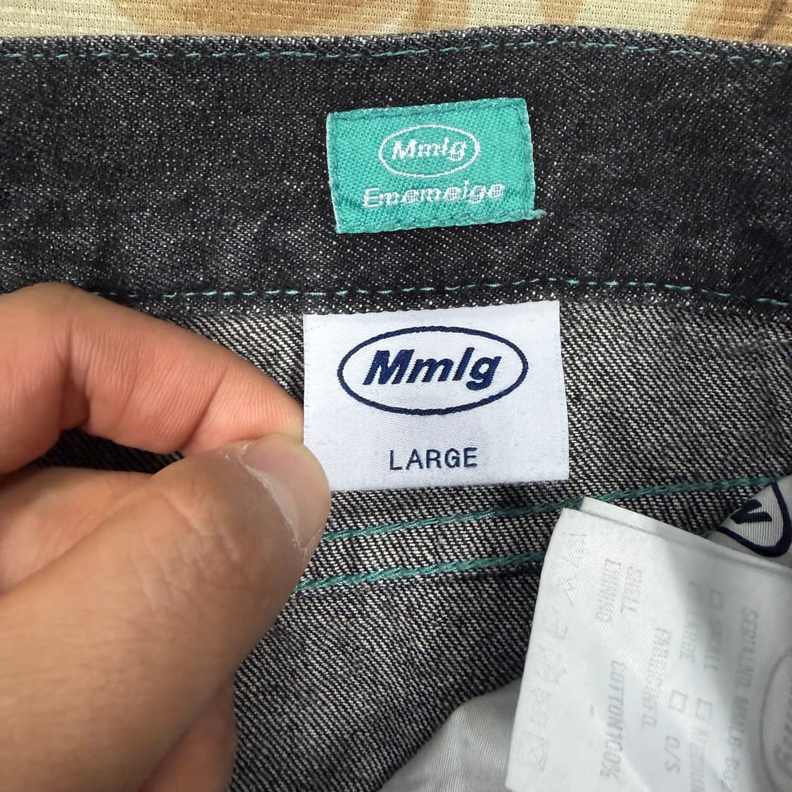 (M)엠엠엘지MMLG 흑청 데님팬츠 상품이미지3