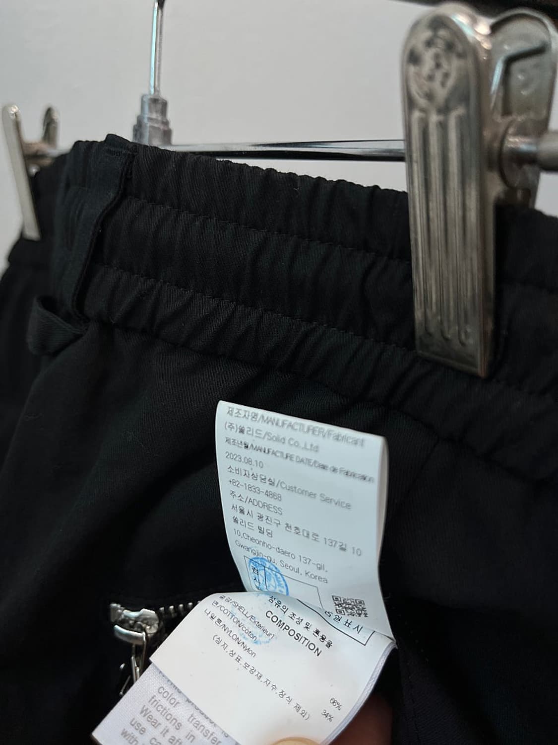 34-36) 솔리드옴므 나일론 카고 숏츠  상품이미지8