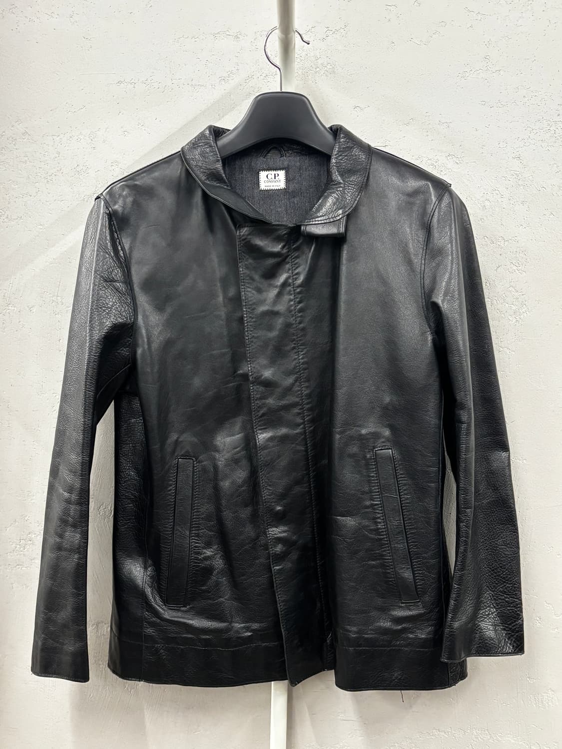 C.P 씨피컴퍼니 리얼레더 가죽자켓 블랙 상품이미지2