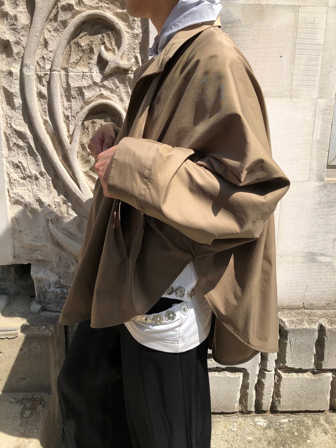 이세이미야케 아카이브 하이넥 패려슈트 자켓 상품이미지1