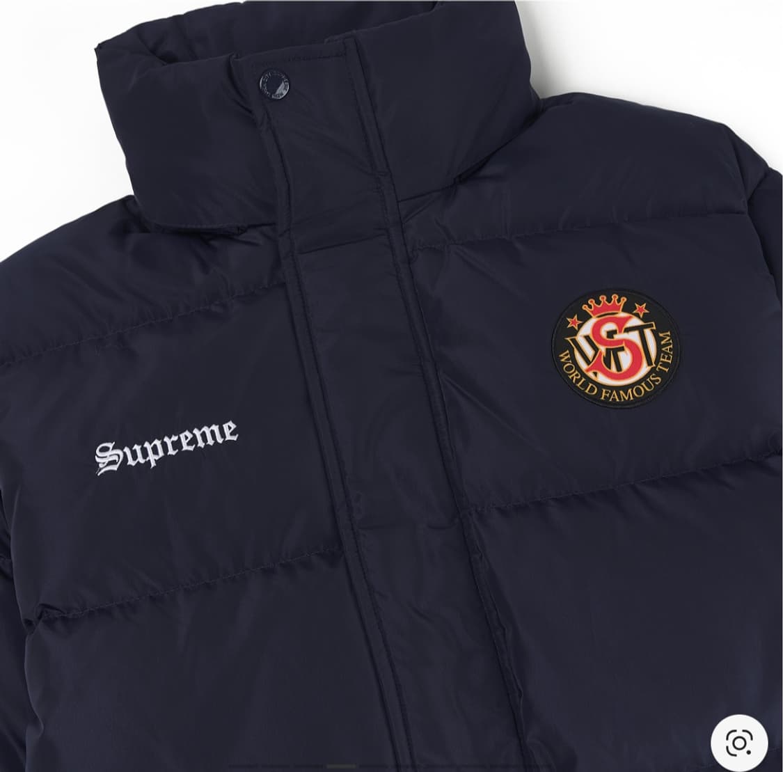 슈프림 x 엄브로 다운 퍼퍼 자켓 네이비 - 25FW 상품이미지1