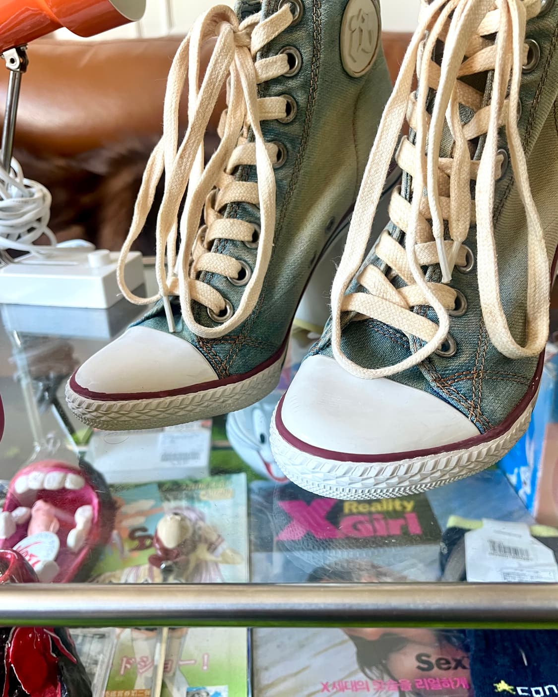 Ash ArchiveWashed  Denim High Heels 상품이미지3