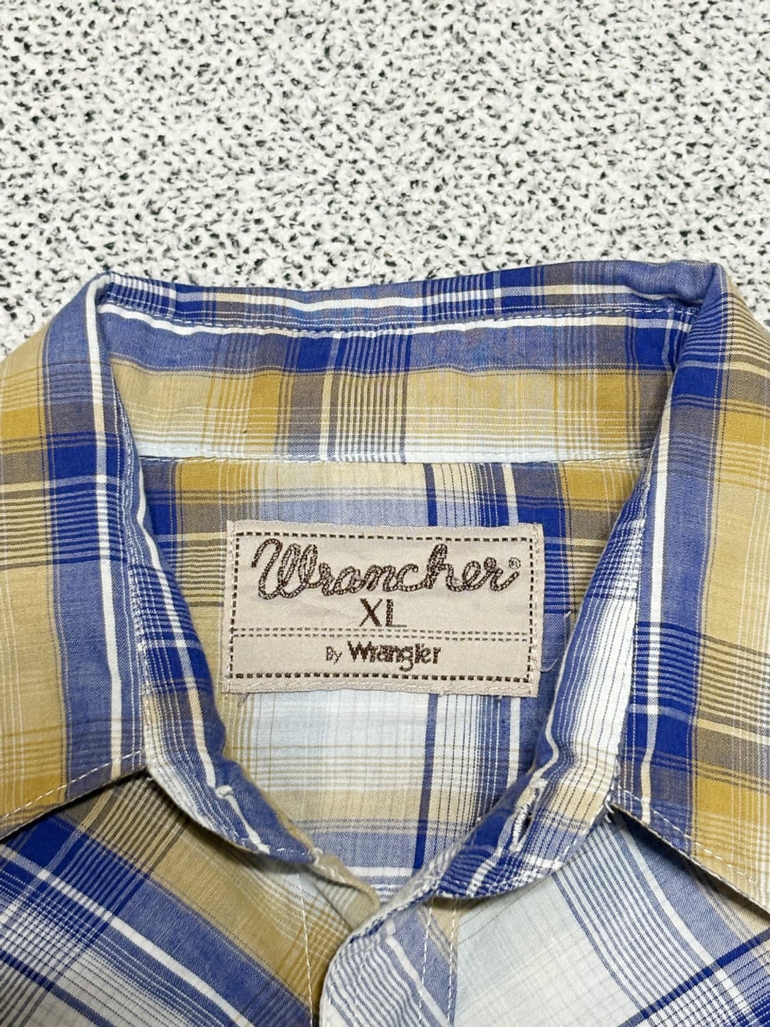 90s Wrangler 랭글러 빈티지 웨스턴 체크 셔츠 상품이미지5