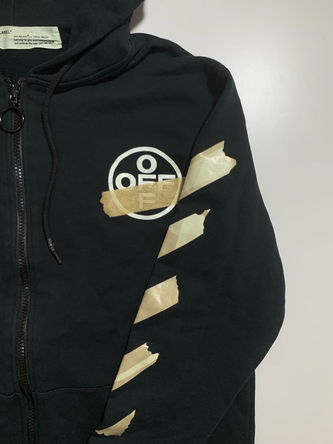 오프화이트 테이프 애로우 후드집업 XL 상품이미지3