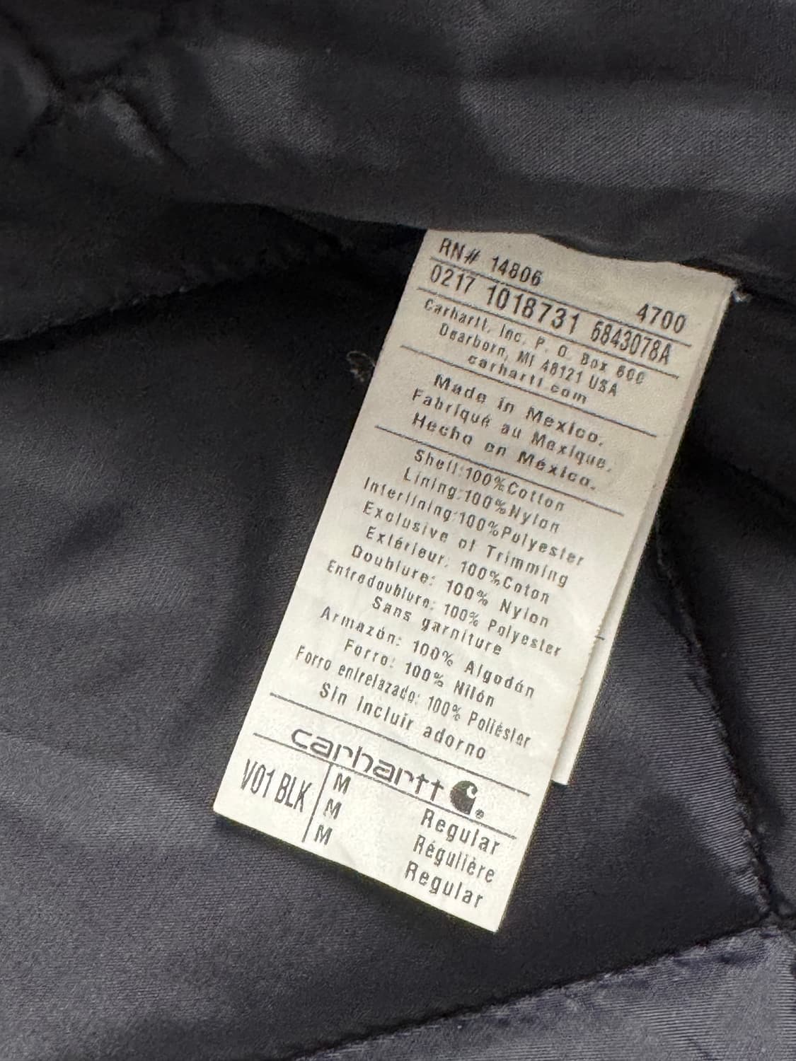 칼하트 덕캔버스 워크 베스트 블랙 M 상품이미지6