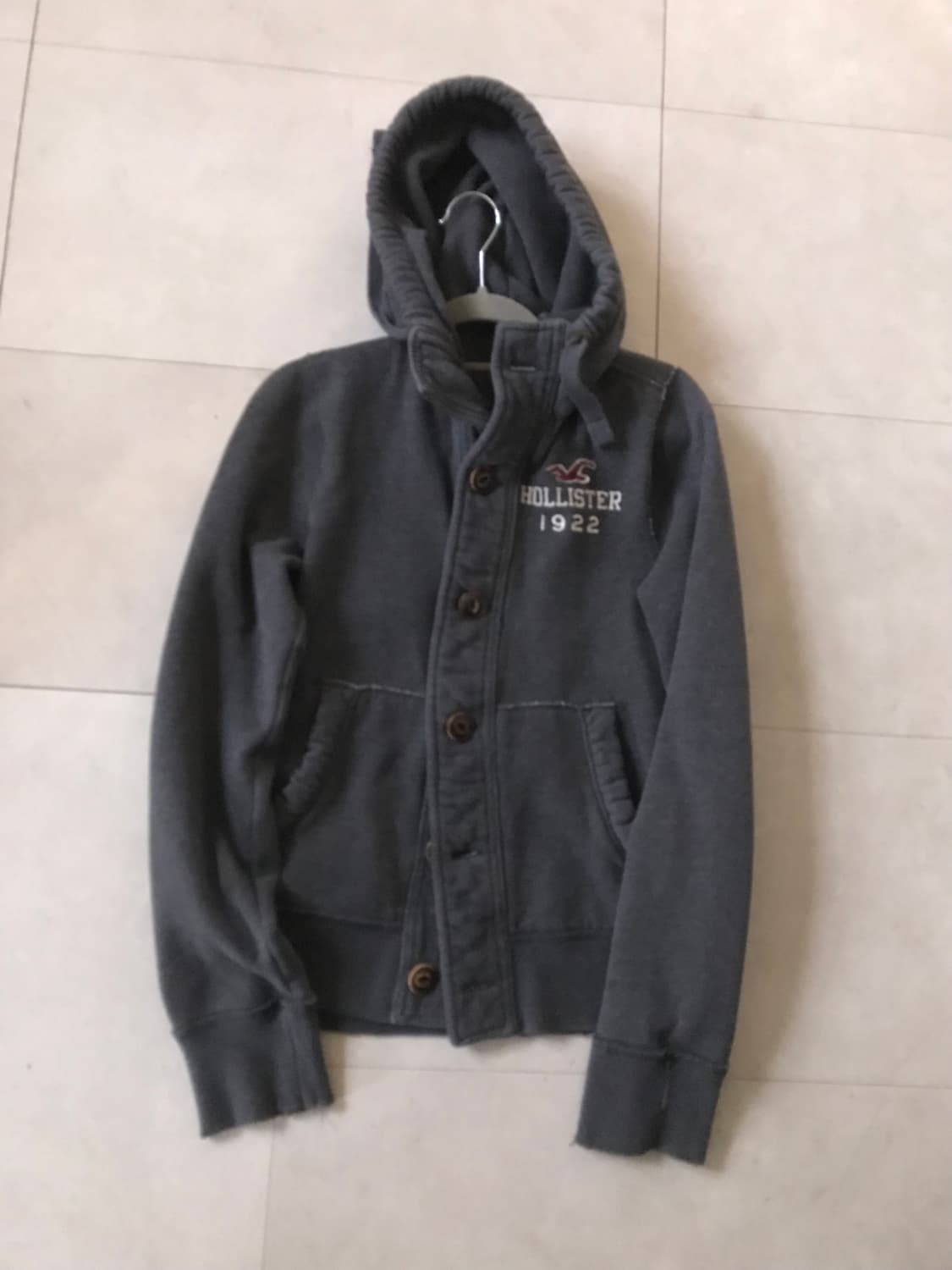홀리스터 그레이 버튼 후디 상품이미지8