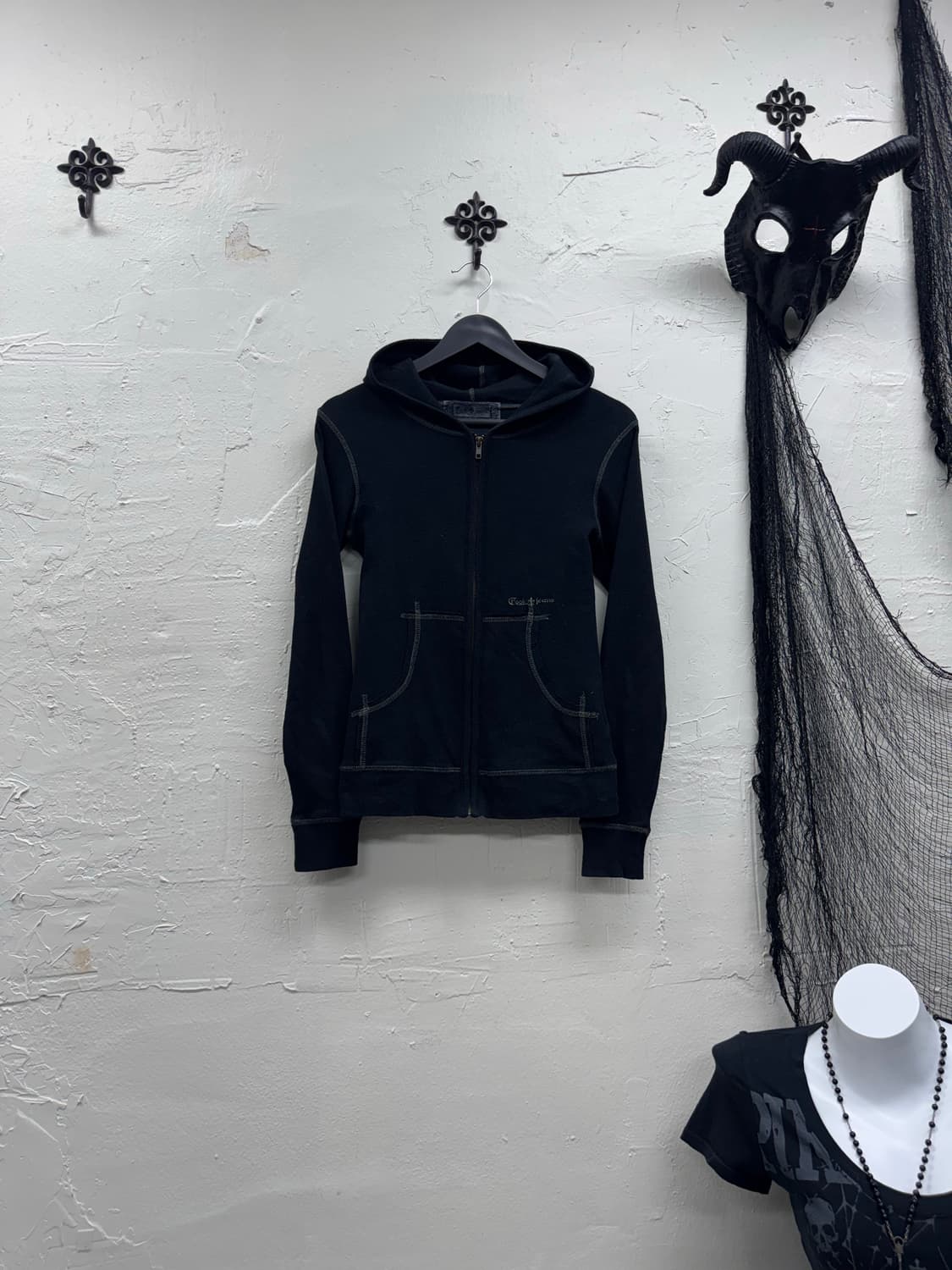 Cook jeans 00s y2k ribbed hoodie 상품이미지2