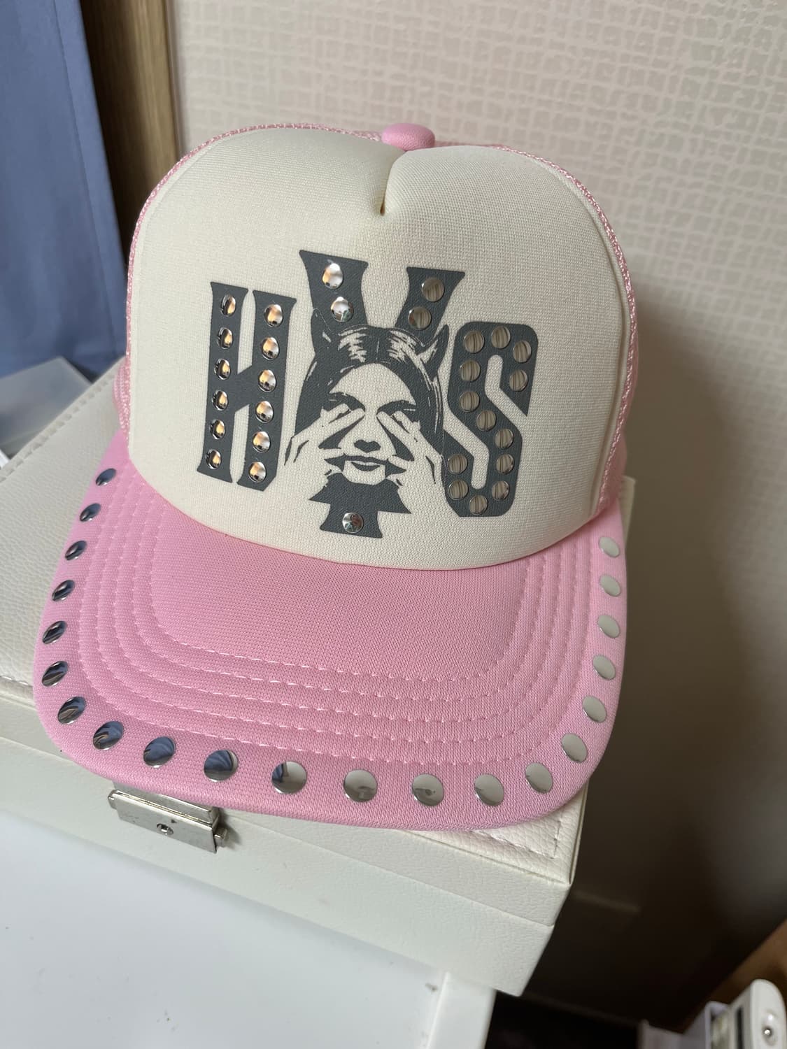 (새상품)히스테릭글래머 see no evil cap pink 상품이미지2