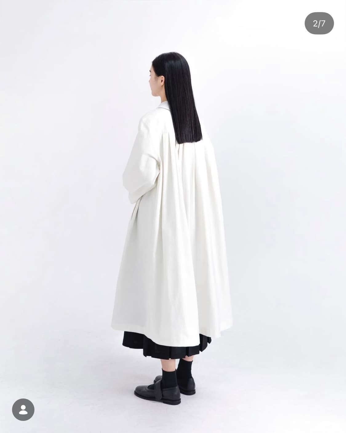 유노이아 트렌치 코트 블랙 상품이미지2