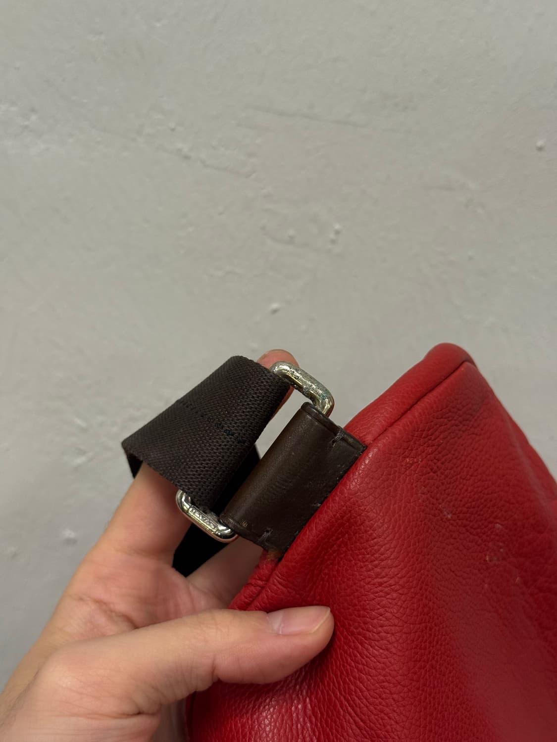 COACH Red Leather Sling Body Bag 상품이미지7