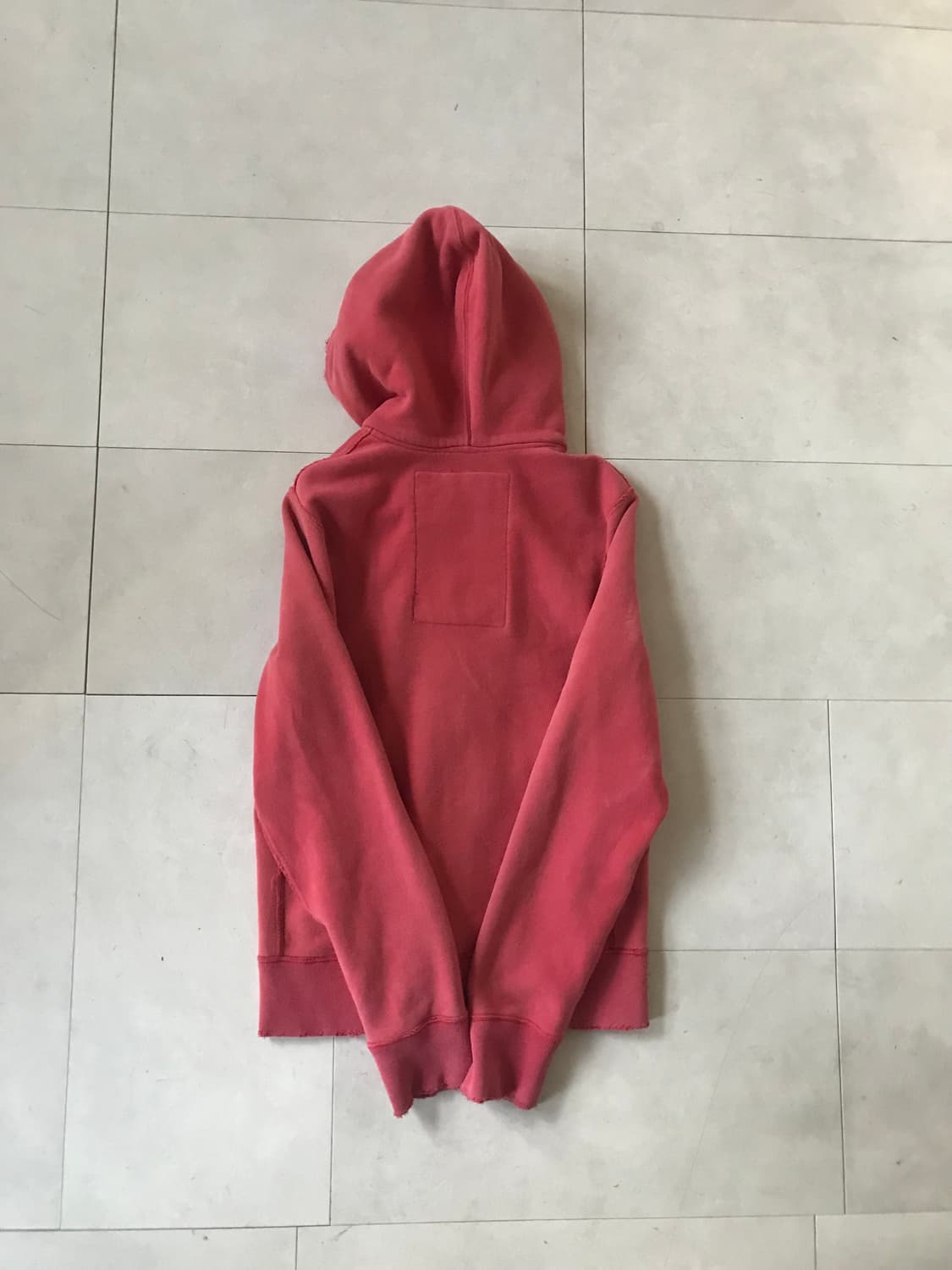 아베크롬비 레드 오버핏 후드집업 상품이미지7