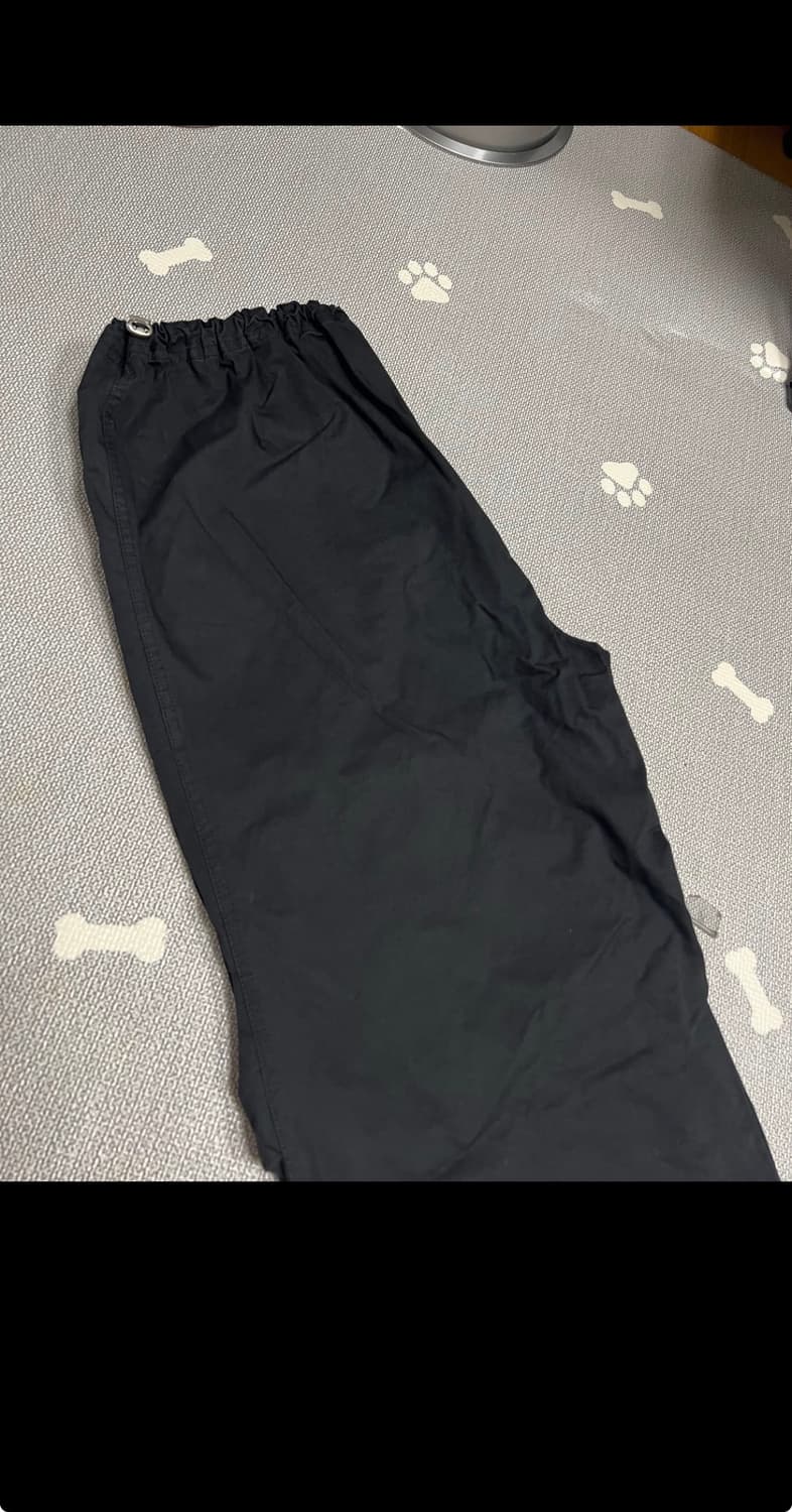 오브더홀하우스 걸스 와이드 팬츠 파라슈트 블랙 상품이미지2