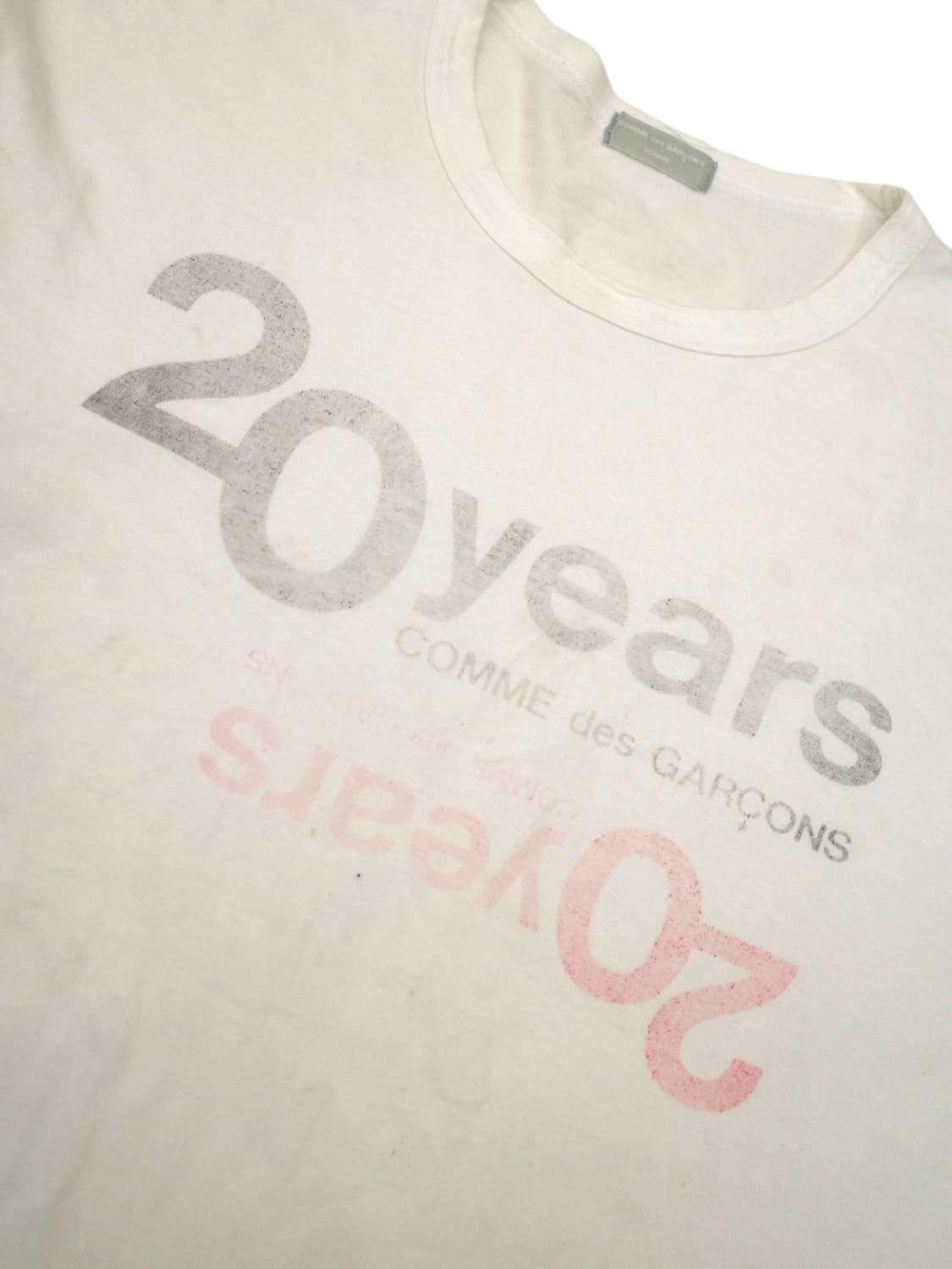 90‘s 꼼데가르송 옴므 20주년 티셔츠 상품이미지2