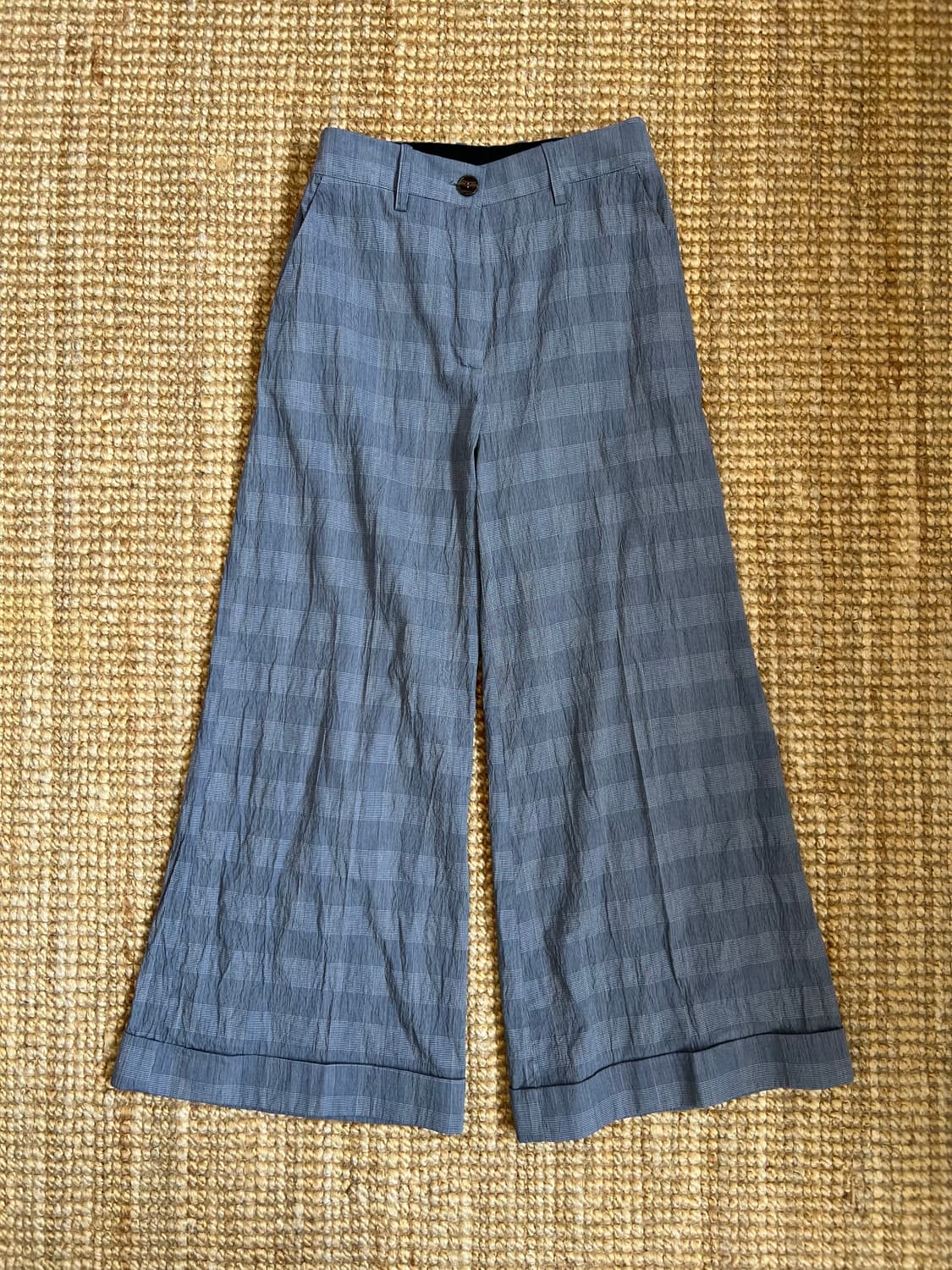 Erika Cavallini 에리카 카발리니 여성 그레이체크 코튼팬츠  상품이미지2