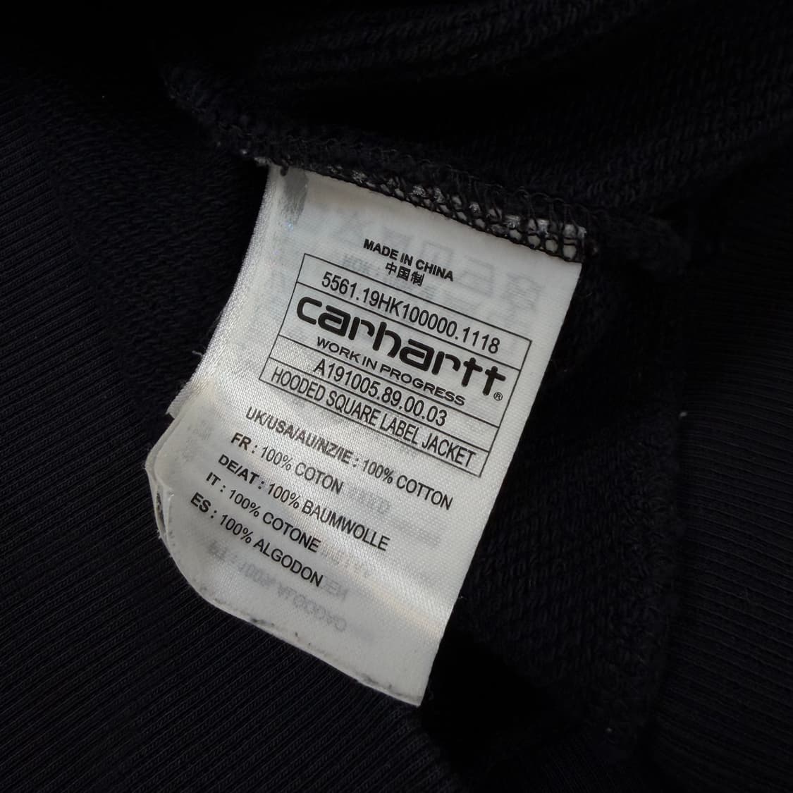 carhartt wip 칼하트 스퀘어라벨 후드집업  상품이미지4