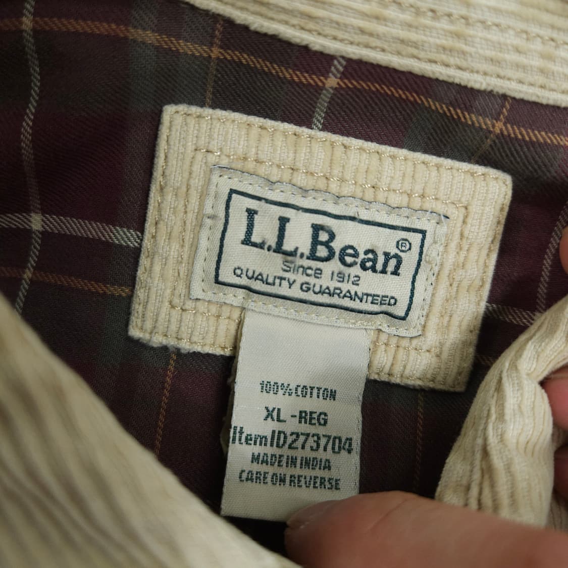 엘엘빈 코듀로이 셔츠 XL 상품이미지5