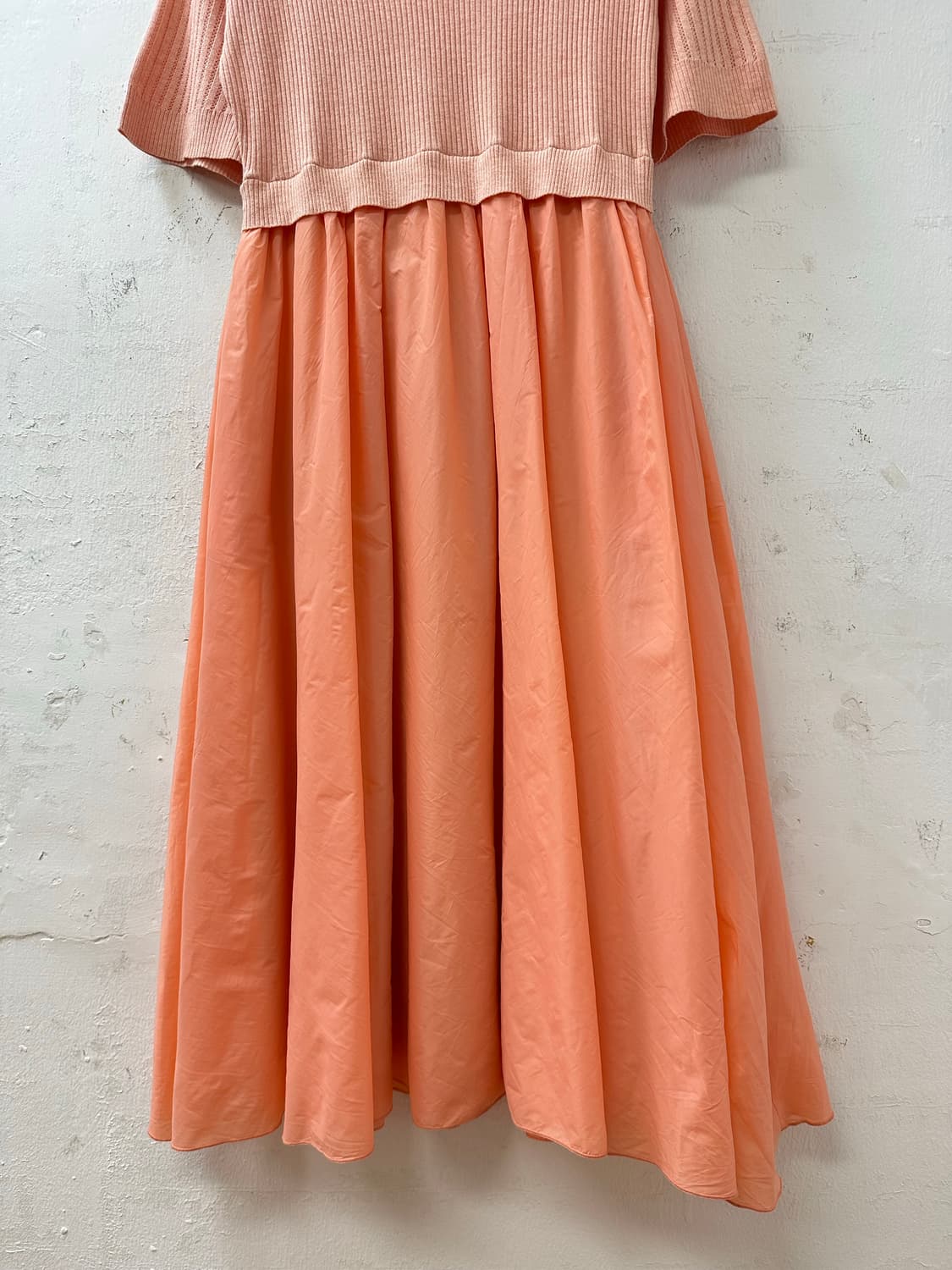 MAX&Co 막스앤코Knit Docking Flare one-piece  상품이미지4