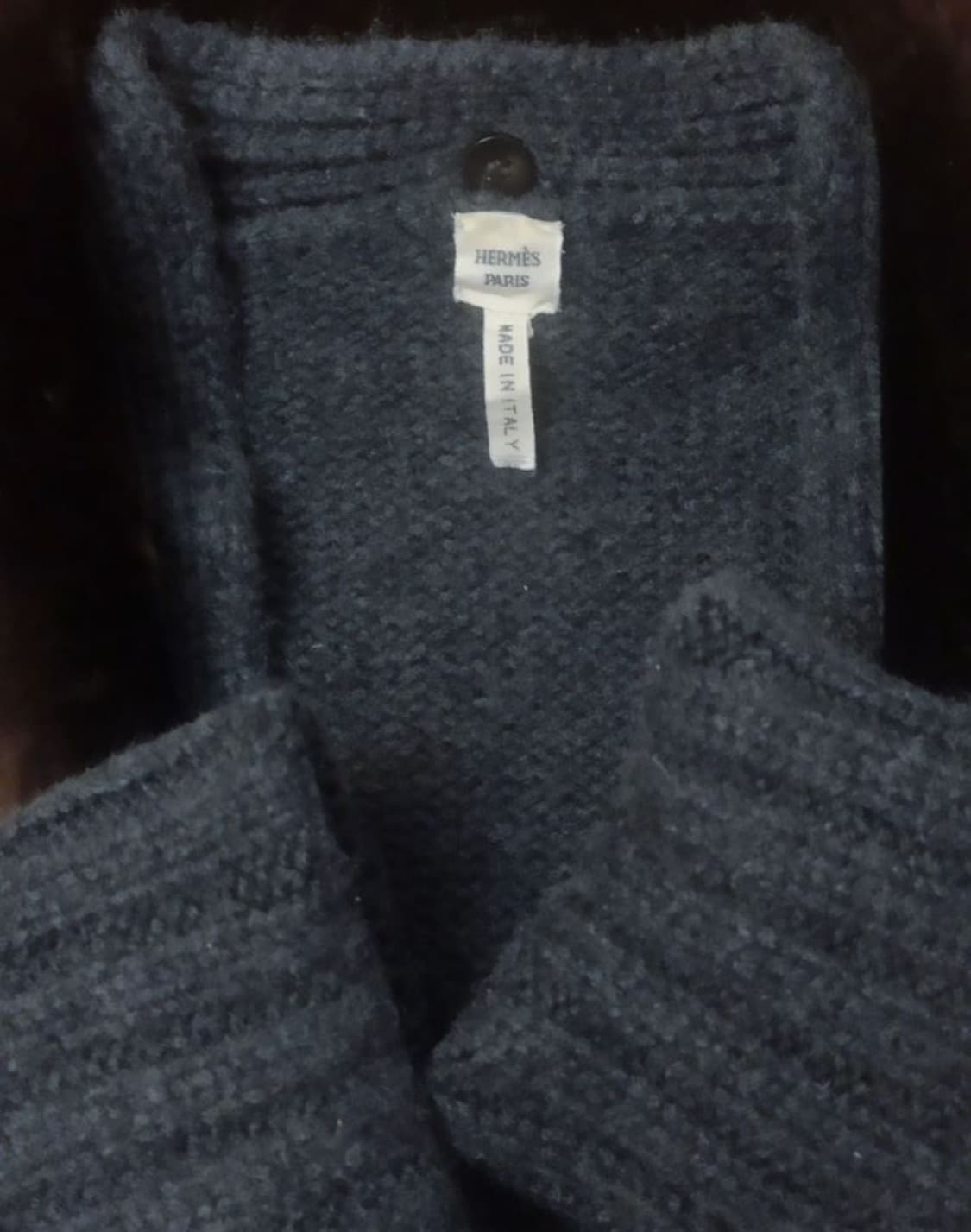 에르메스 04/FW by 장 폴 고티에 디테쳐블 숄 칼라 카디건-해외발송 상품이미지8