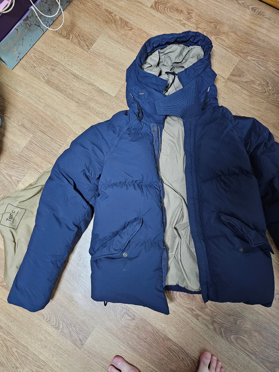 텐씨 아틱 2way 네이비 다운자켓 48 상품이미지1