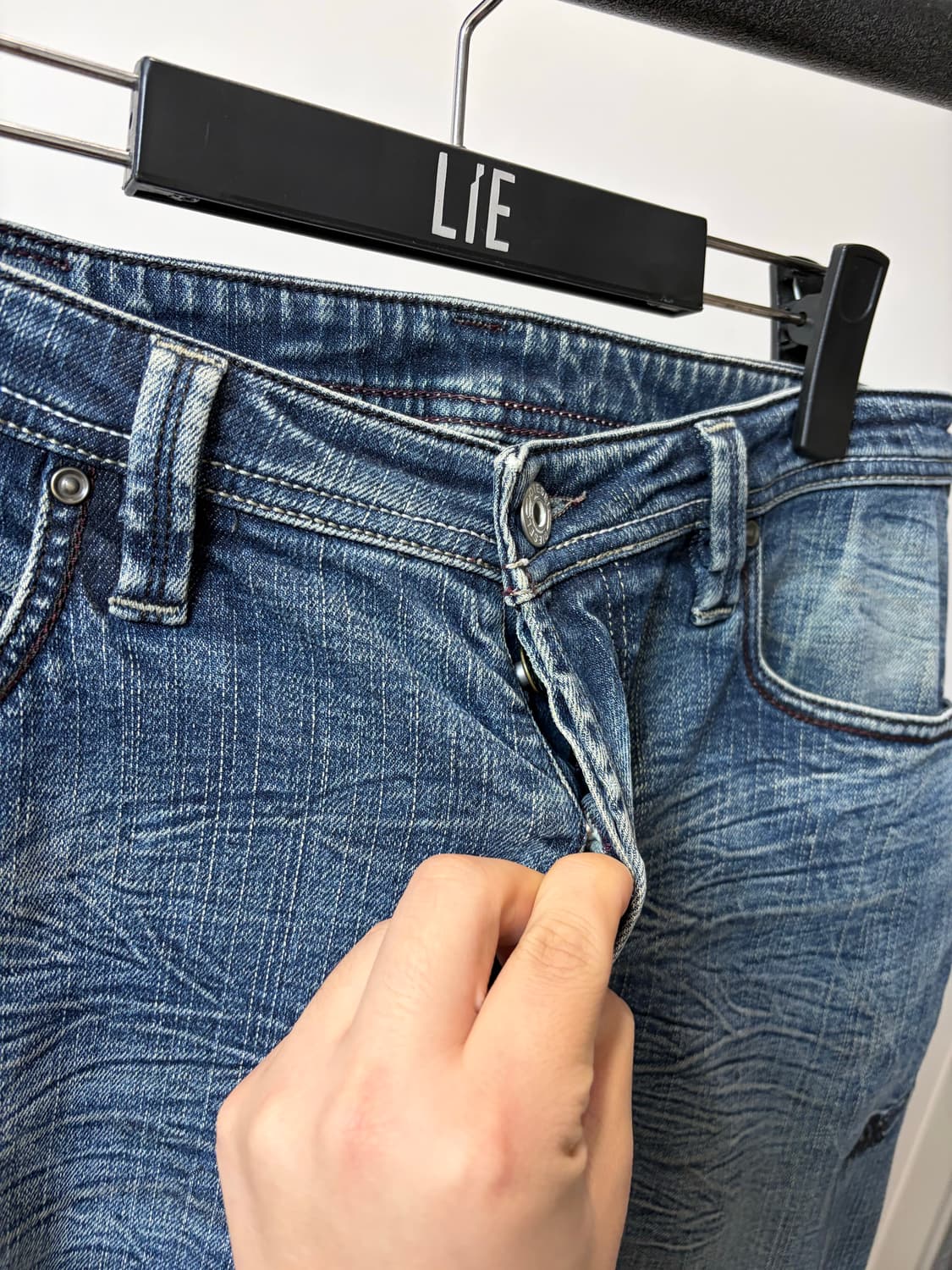 (34) Diesel 디젤 빈티지 워싱 로우라이즈 데님 팬츠 상품이미지3