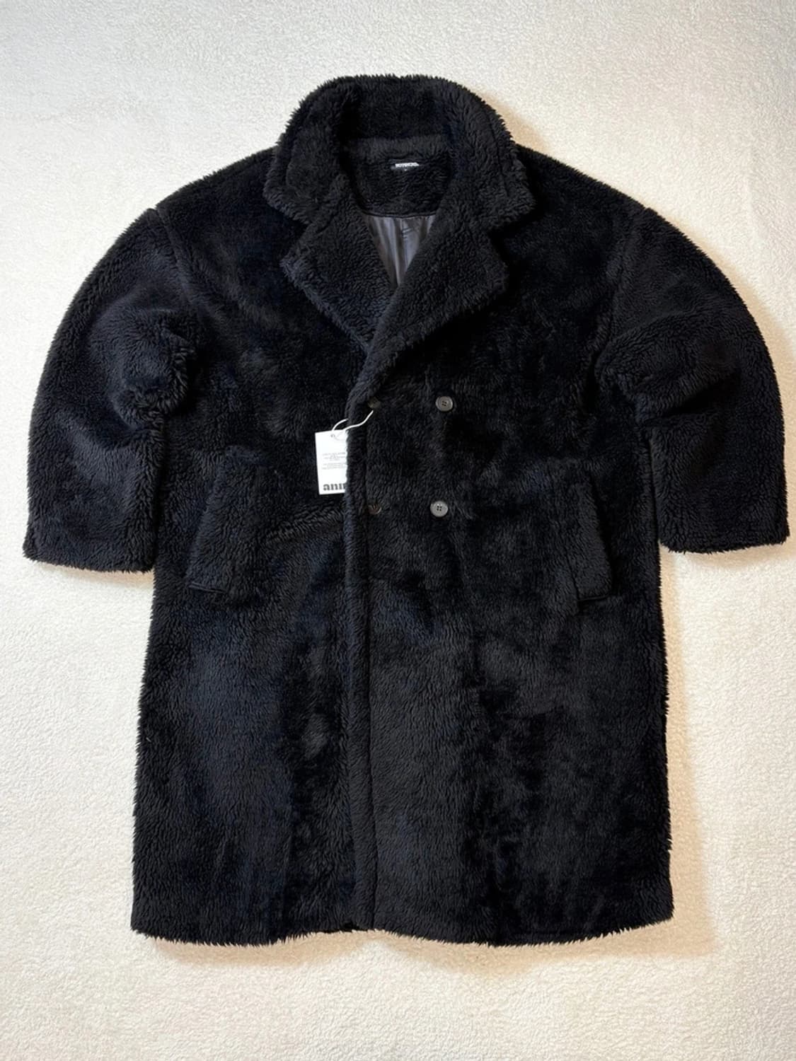 낫포너드 오버핏 더블 롱 퍼 코트 PN6069 상품이미지5