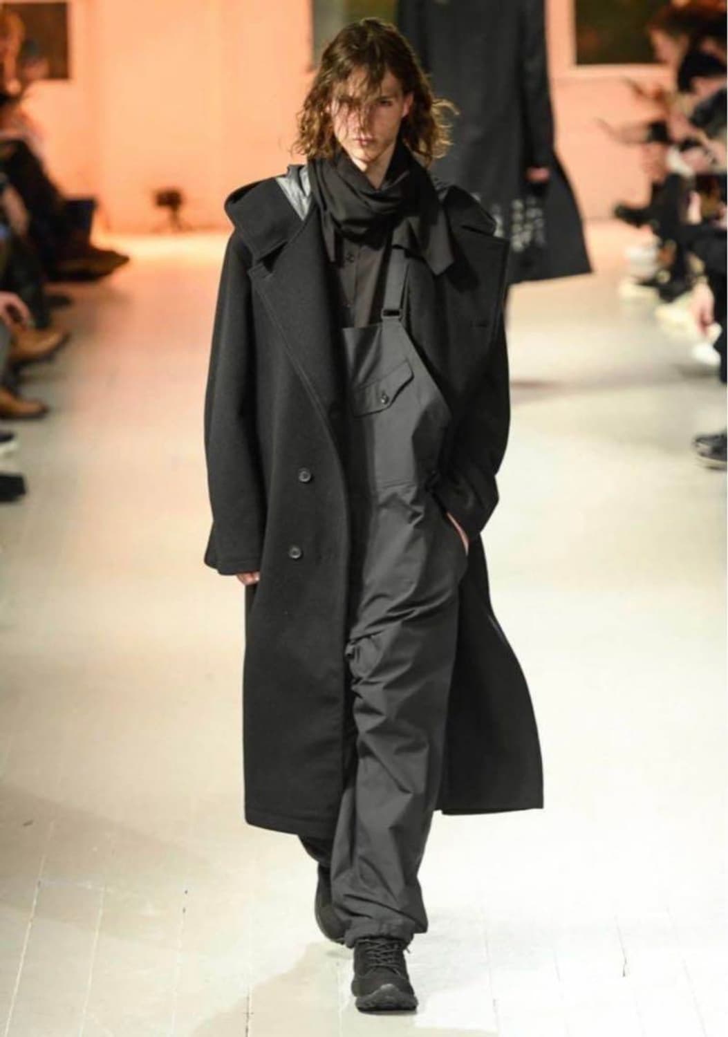 요지 야마모토 뿌르 옴므 20시즌 컬렉션 서스펜더 오버롤 팬츠 상품이미지4