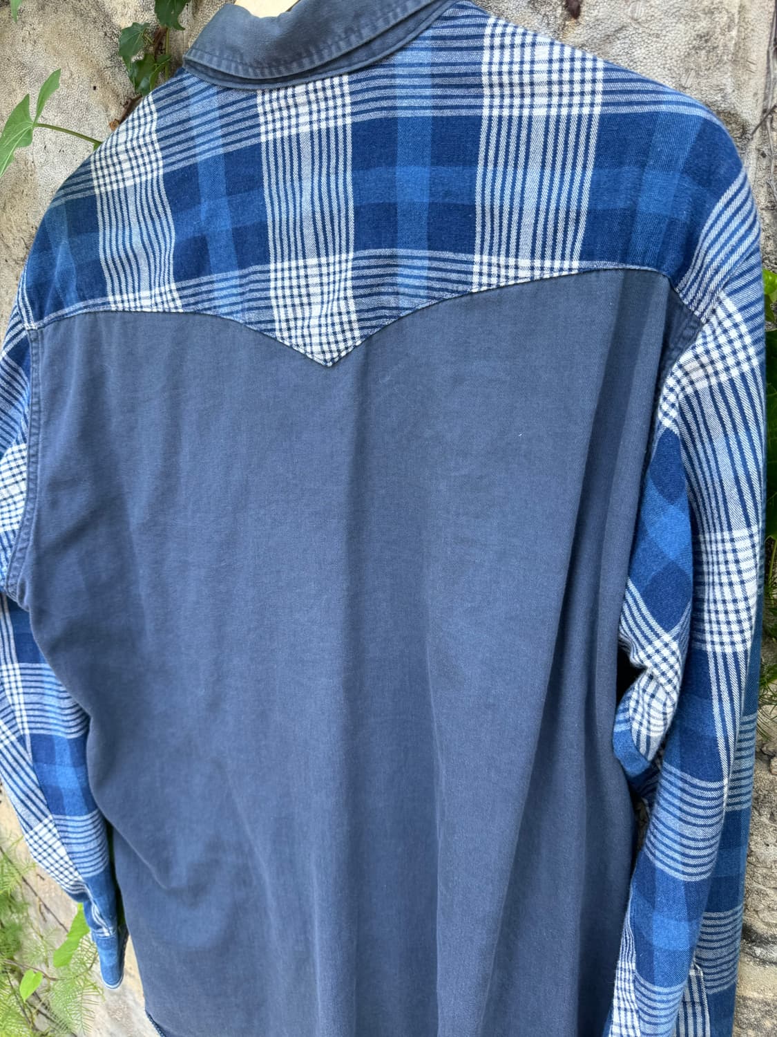 90s wrangler 랭글러 체크 코튼 웨스턴 셔츠 상품이미지4
