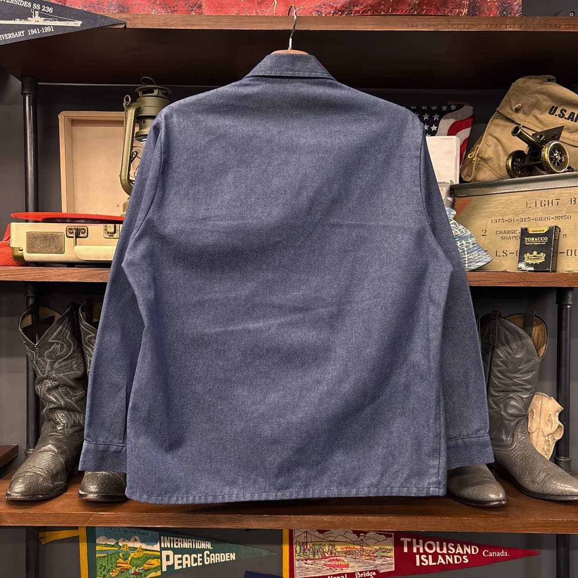 80s 돌멘 오리지널 프렌치 소프트 데님 워크자켓 / 초어자켓 N815 상품이미지2