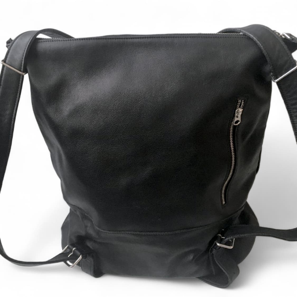 요지야마모토 와이즈 레더 숄더 백팩 상품이미지4