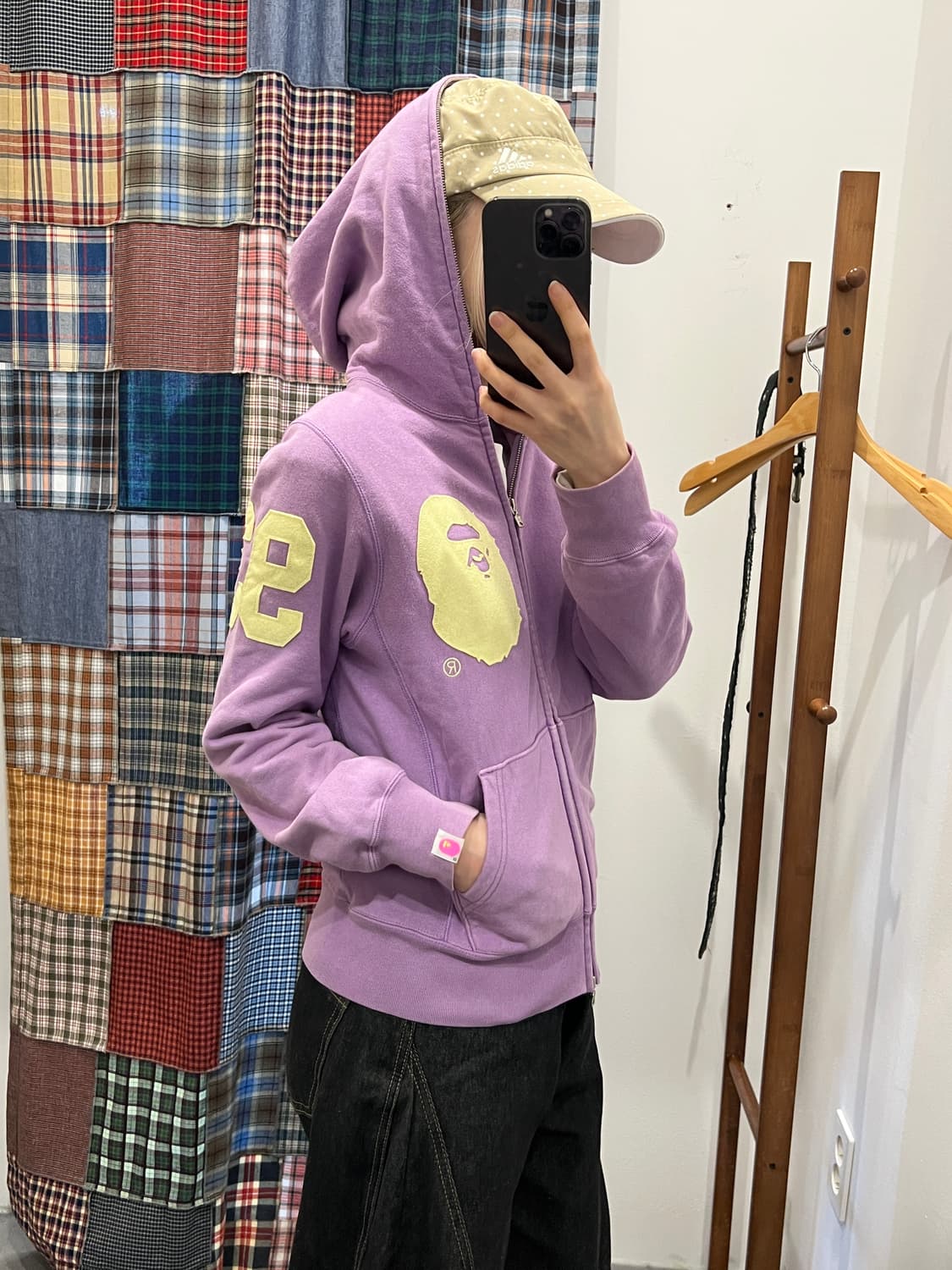 베이프 라벤더 사루 후드집업 상품이미지2