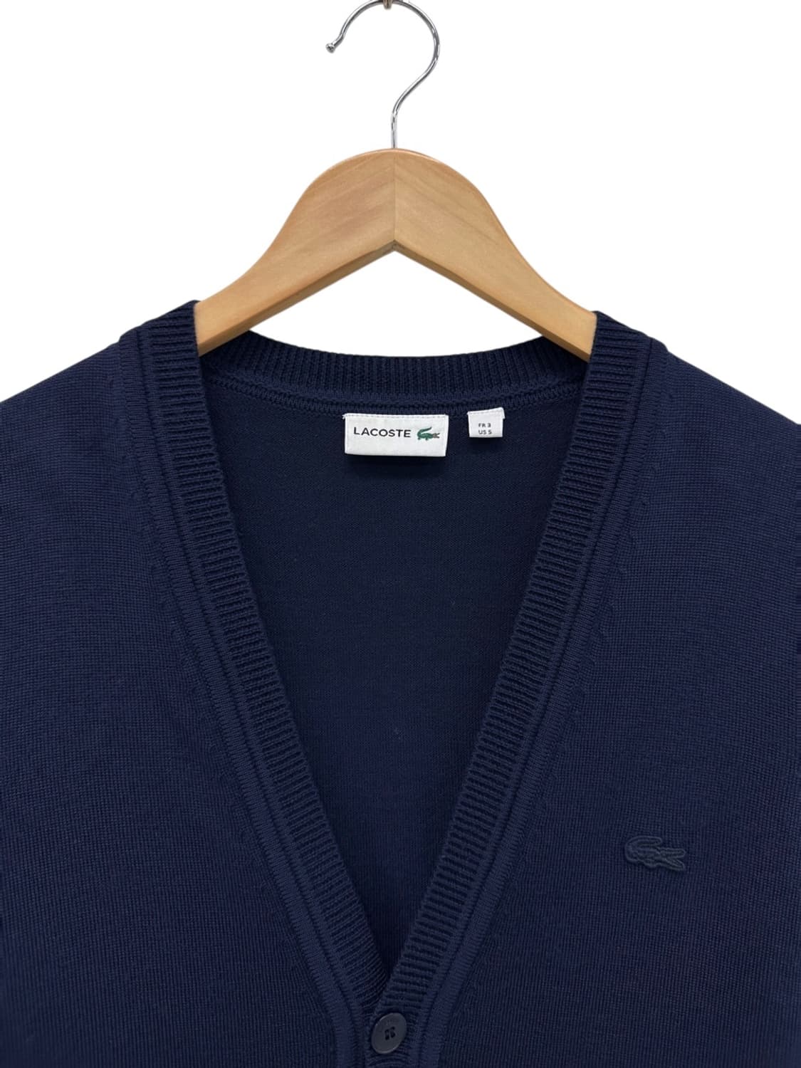 라코스테 울 가디건 네이비 (S) 상품이미지2