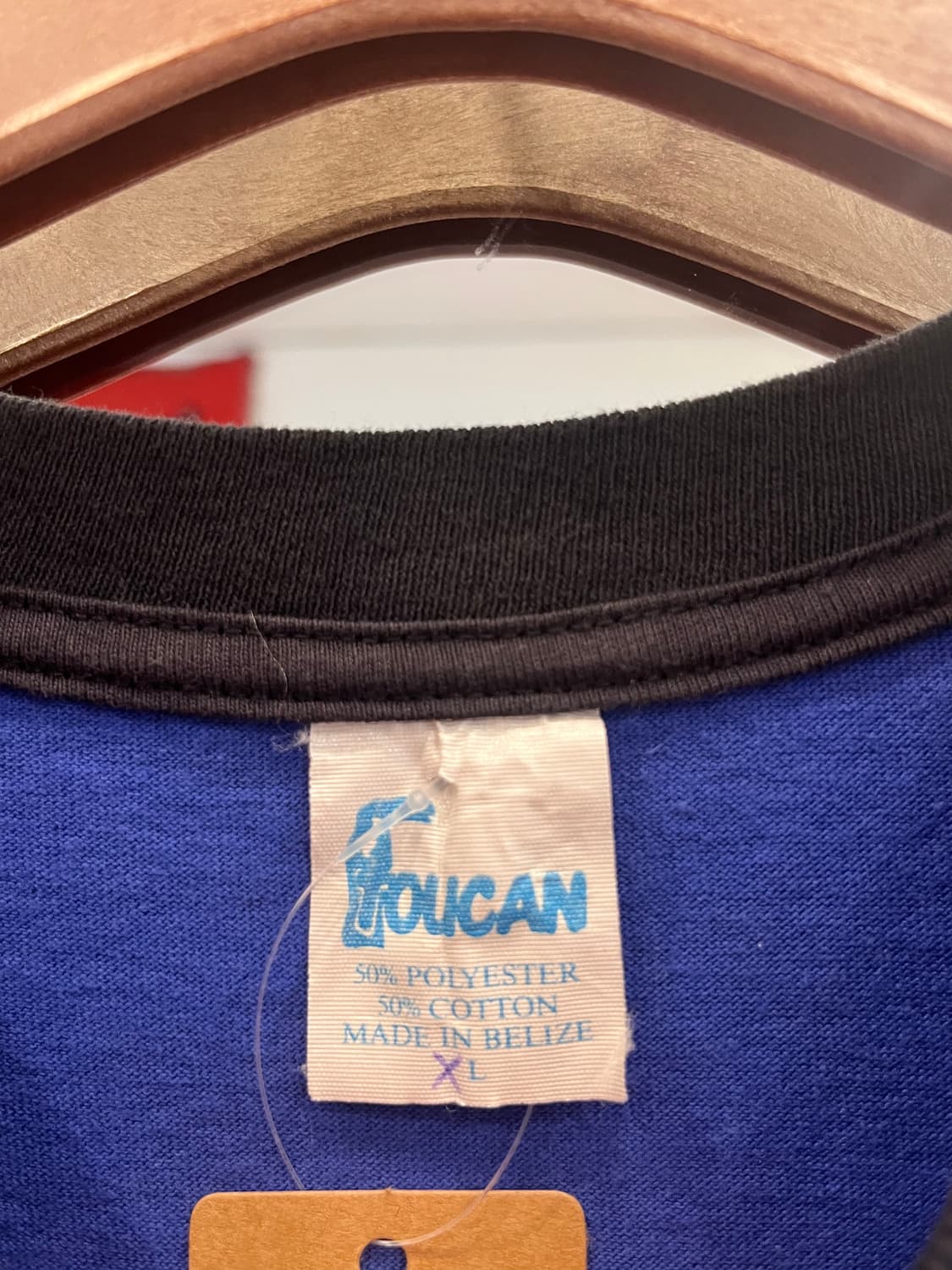 90s Toucan 빈티지 링거티 반팔 티셔츠 (made Belize) 상품이미지10
