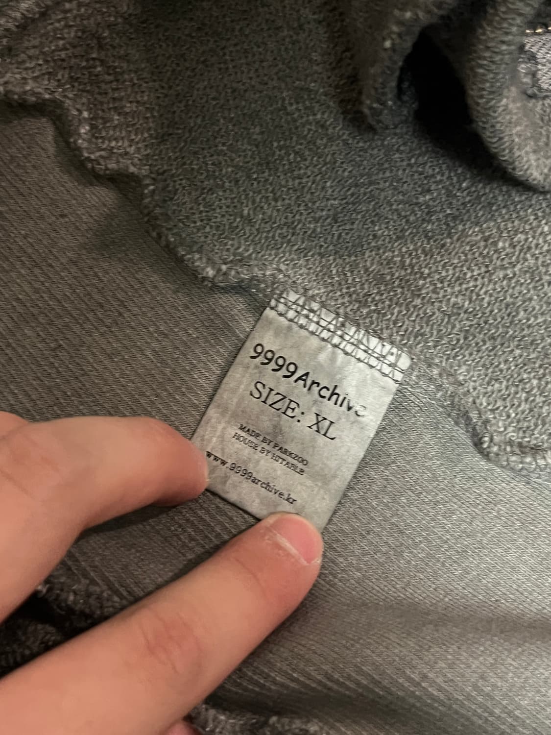 [XL] 9999아카이브 웨이브 슬릿 봄버 상품이미지3