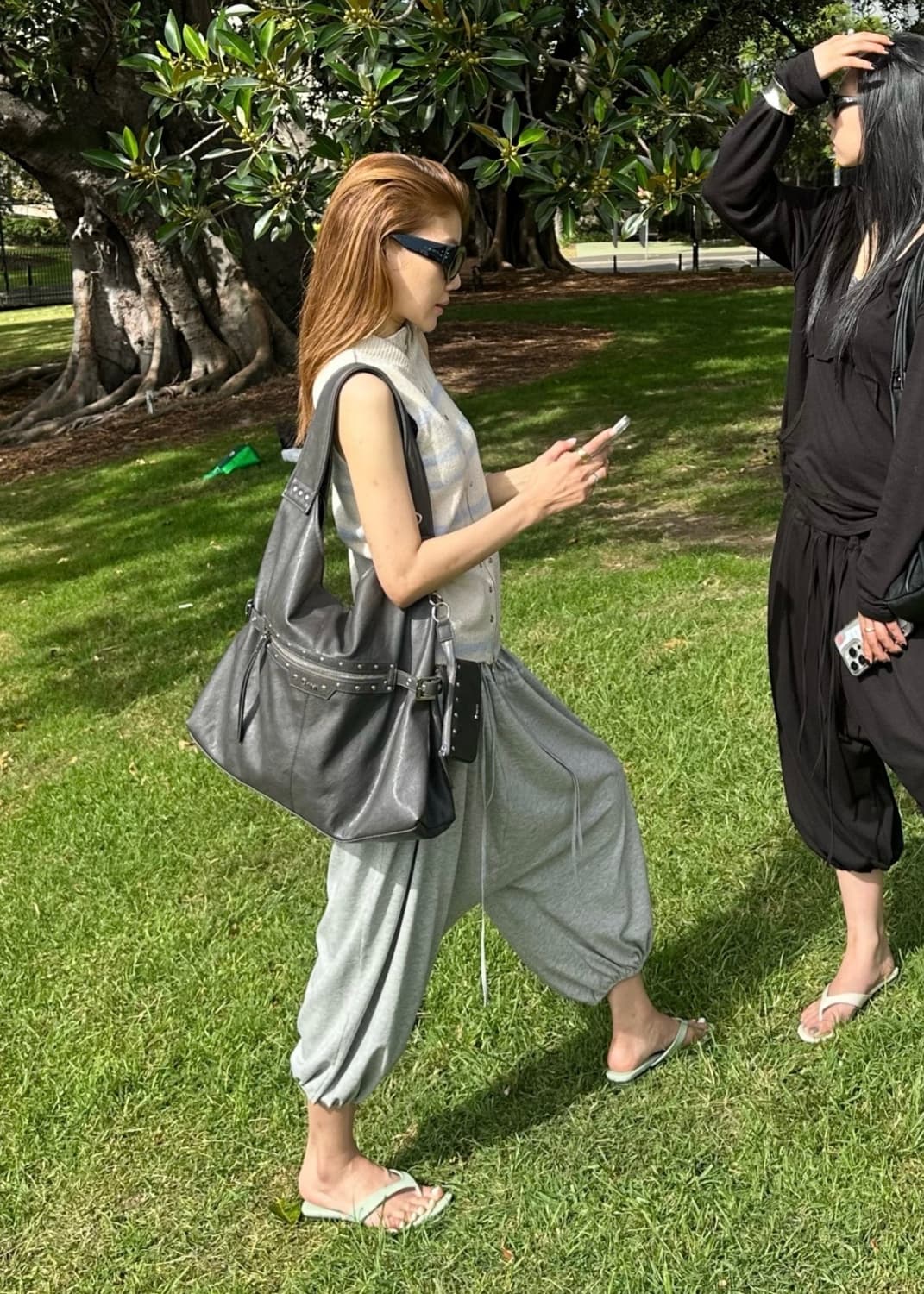 다이닛 벌룬 스웻 팬츠 멜란지 BALLOON SWEAT PANTS  상품이미지1