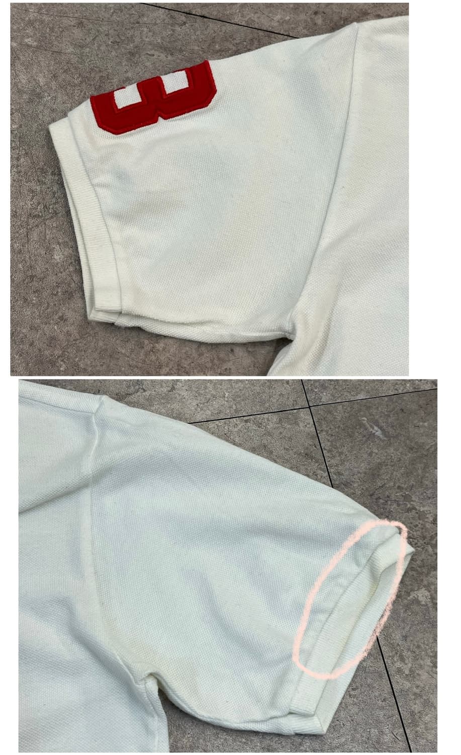 폴로 랄프로렌 빅포니 반팔 카라티 화이트 L #csz3798 상품이미지7