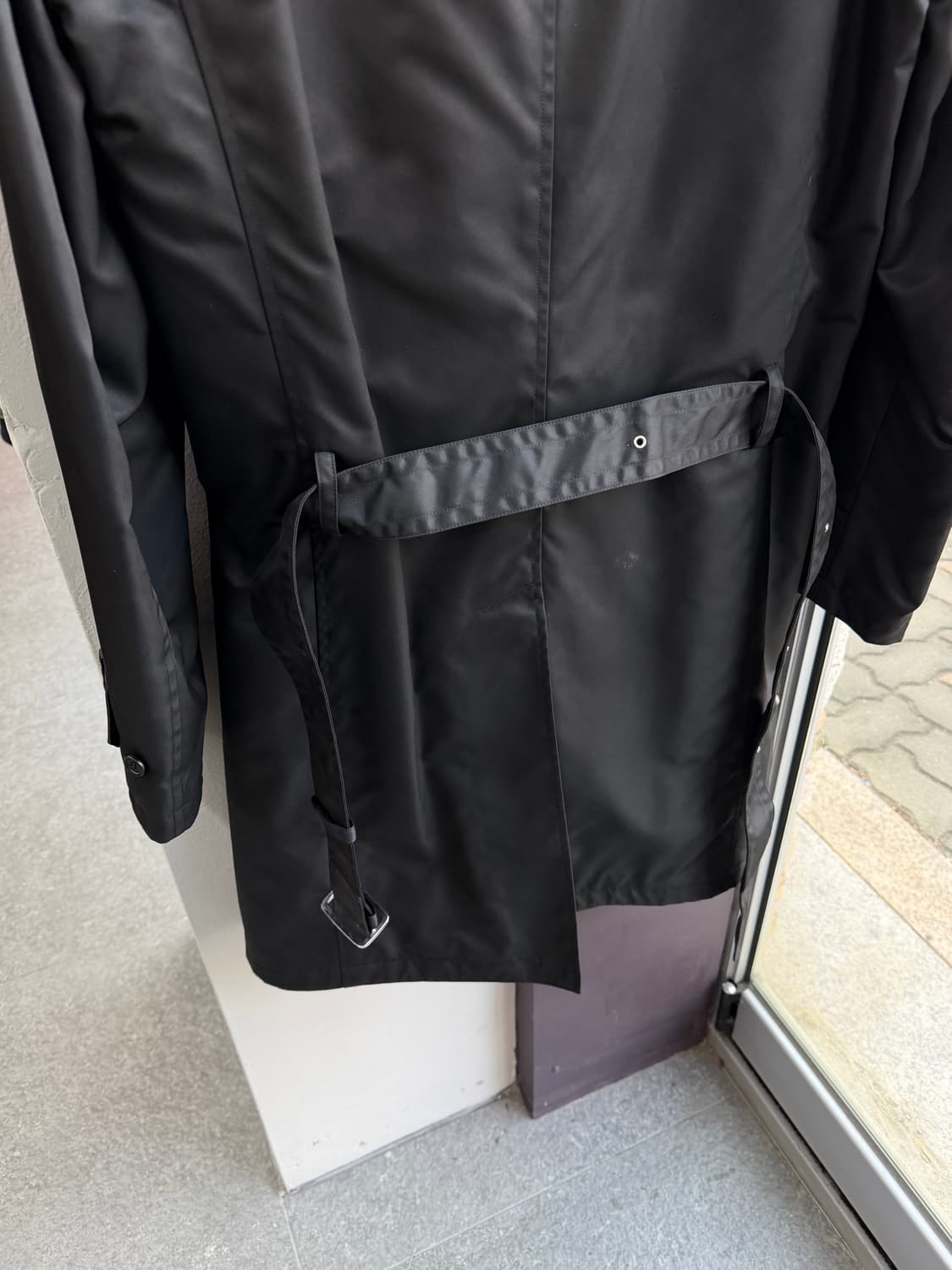 XS/ 닐바렛 견장 나일론 벨티드 코트 자켓 상품이미지7