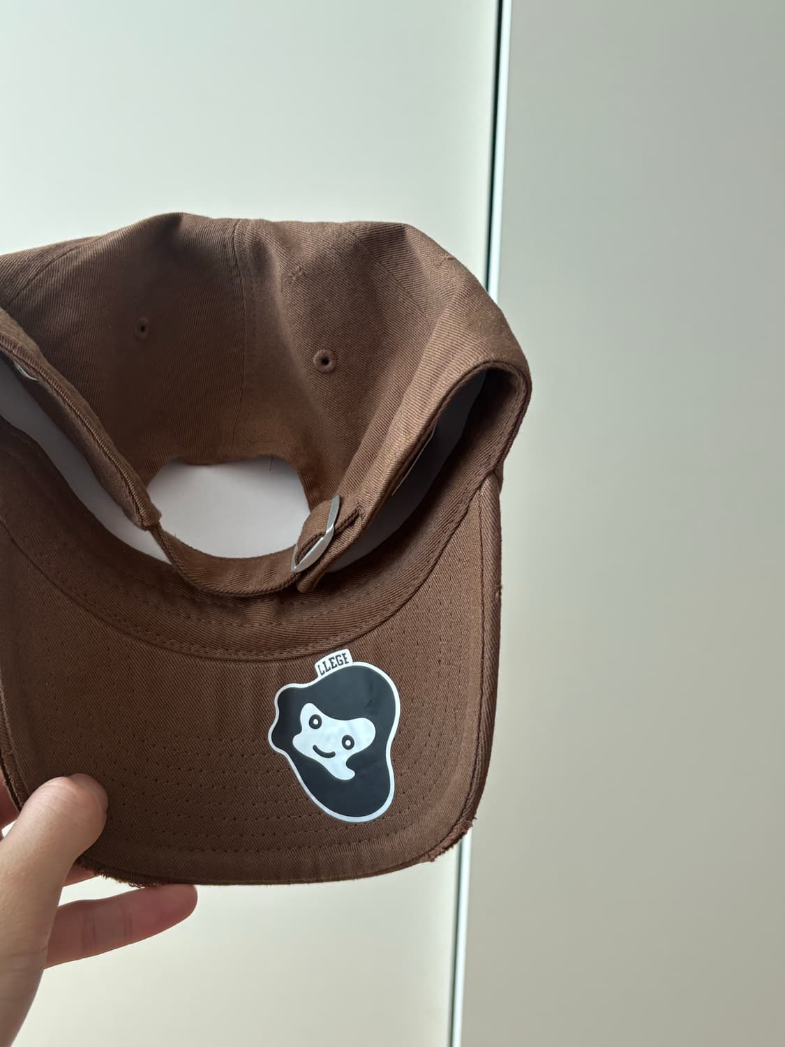 렉토 리지 큐브 로고 디스트로이드 볼캡 브라운 상품이미지3