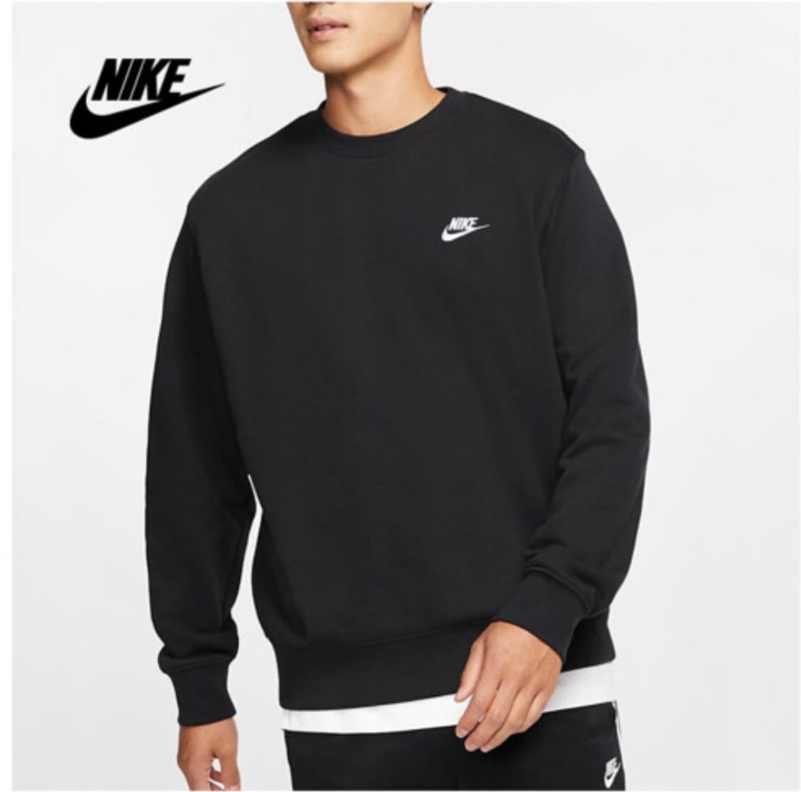 나이키 맨투맨 새상품 95사이즈  블랙 베이지 상품이미지1