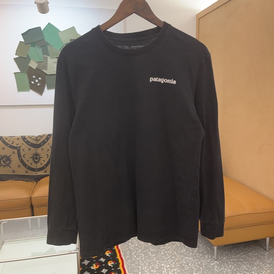 파타고니아 P-6 로고 빈티지 백프린팅 롱슬리브 XL C07400 상품이미지3