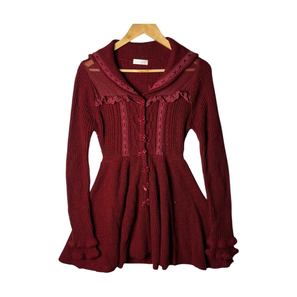 [LIZ LISA] 리즈리사 핀터깔 세일러 니트 원피스 상품이미지1