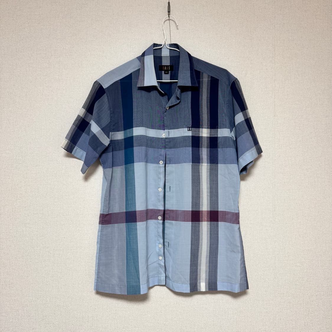 닥스 체크 반팔 셔츠 100 상품이미지1