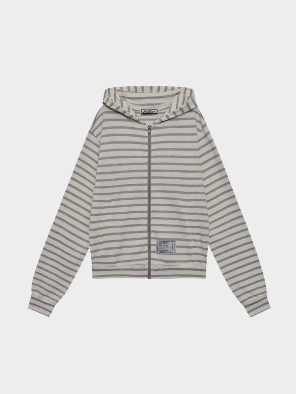 saros stripe zip-up - White(1) 상품이미지1