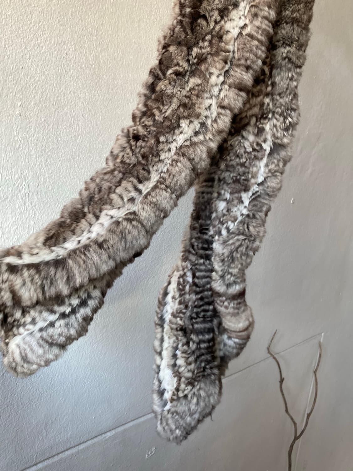 빈티지 호피 퍼 머플러 상품이미지3