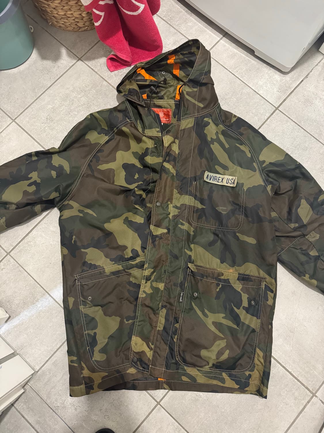 Avirex USA 카모 레인 자켓 상품이미지1