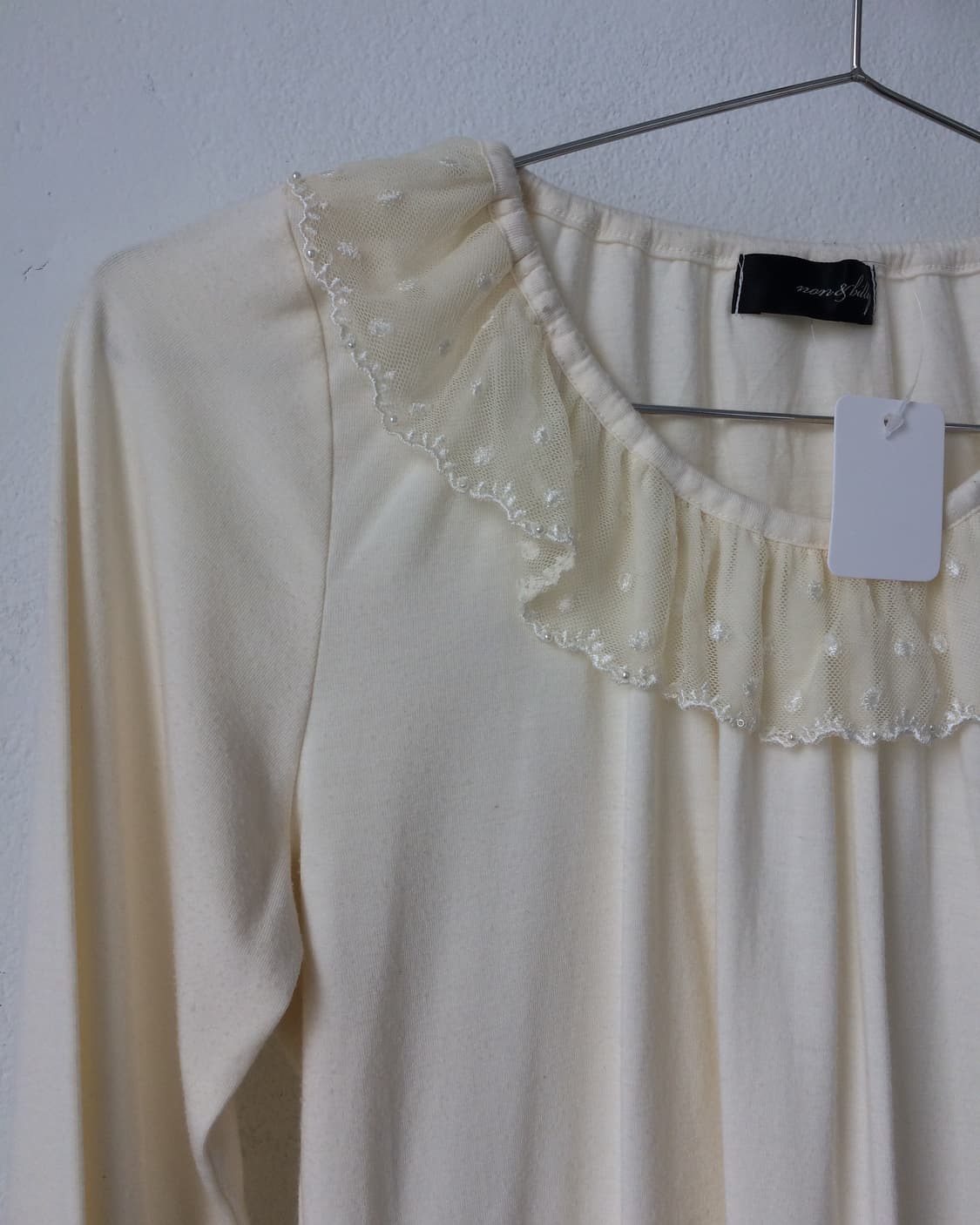 Lace trimming sleeve 상품이미지4