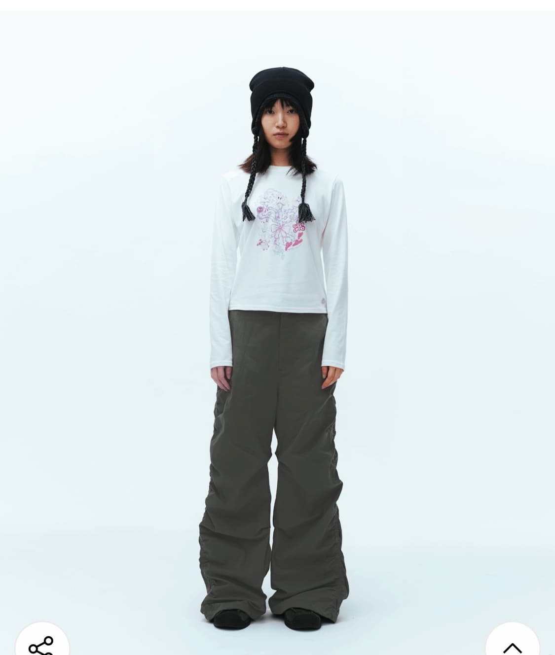 코이세이오 코랄롱슬리브 화이트 CORAL LONGSLEEVES WHITE 상품이미지2