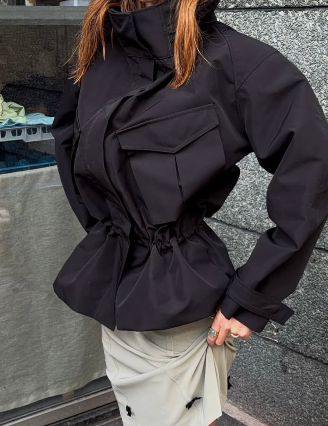 [XS]H&M 에이치앤엠 스튜디오 페블럼 후드 자켓 상품이미지3