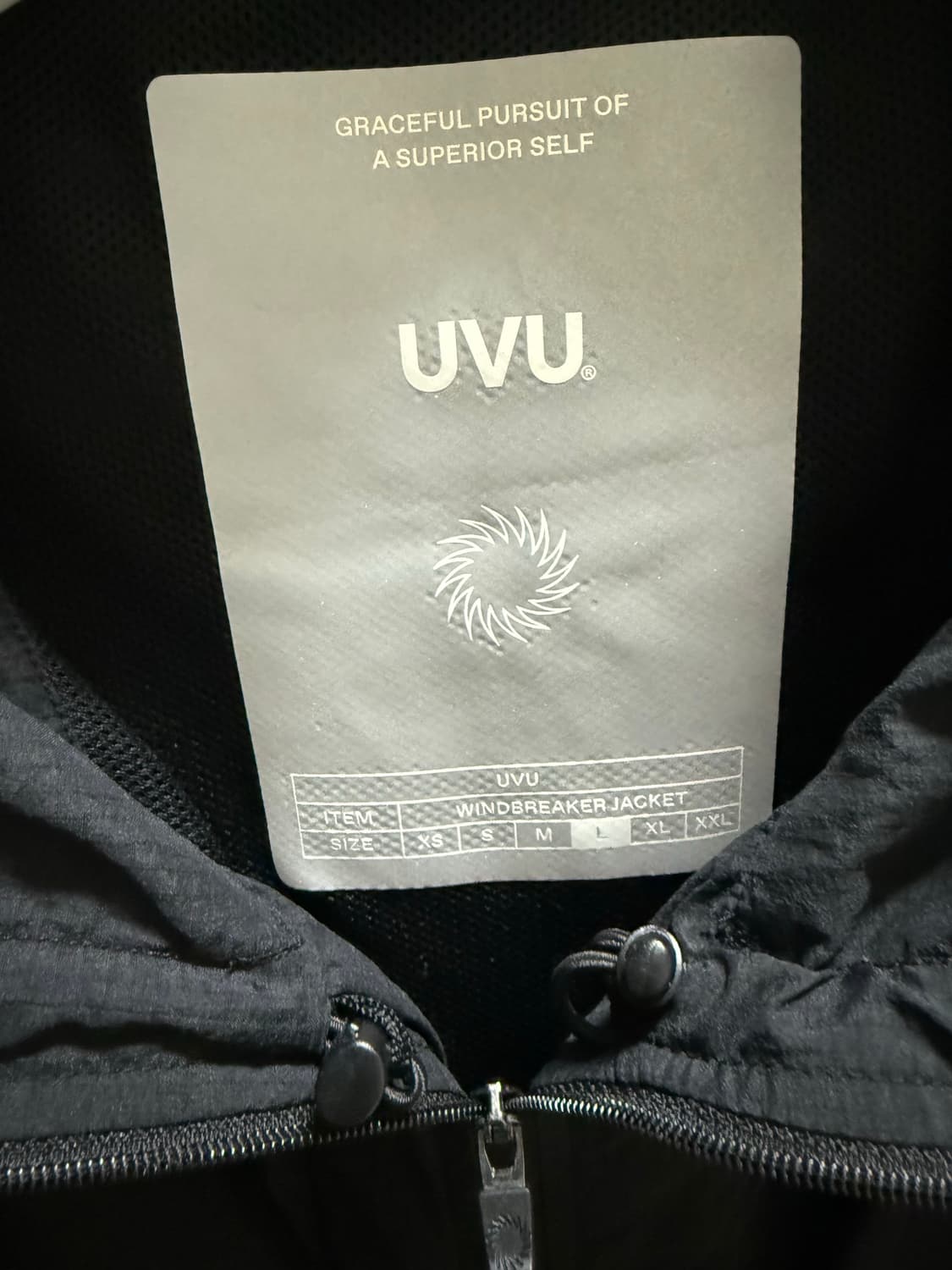 UVU 울트라라이트 윈드브레이커 블랙 상품이미지3